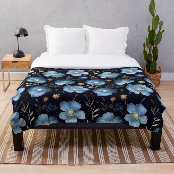 Item preview, Blue flowers designed and sold by Filotecnia.