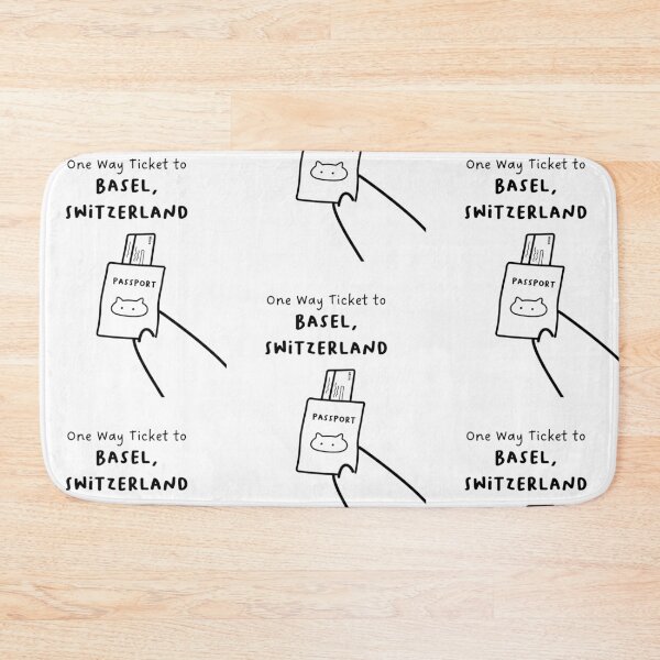 Item preview, "One Way Ticket to Basel, Switzerland" | Travel, Vacation designed and sold by RM-Journey.