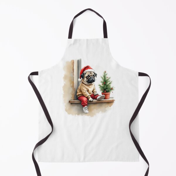 Item preview, christmas pug designed and sold by jkrphoto.