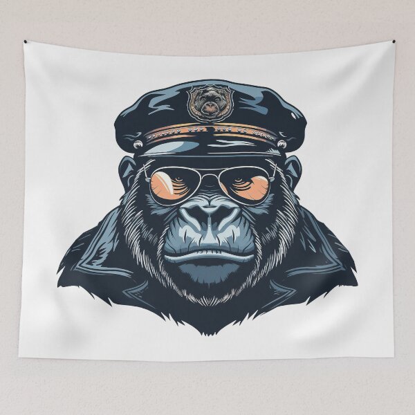 Item preview, Police Gorilla designed and sold by javierparra.