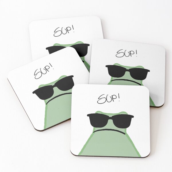 Item preview, Cool Frog In Sunglasses Frogo Sup Funny Gifts designed and sold by PientkaArt.