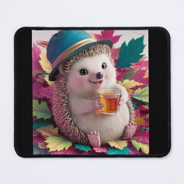 Item preview, Autumn, cute, cheerful, little hedgehog designed and sold by DZIERANA.
