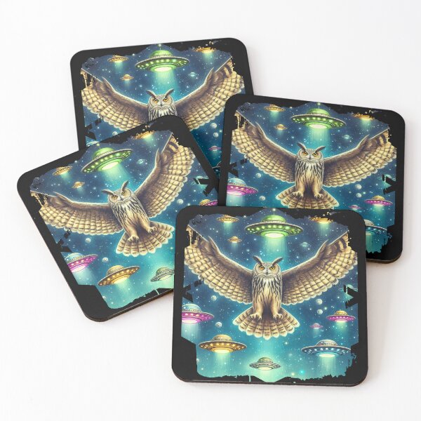 Item preview, Mystical Owl UFO Encounter designed and sold by Nostalgia Busters.