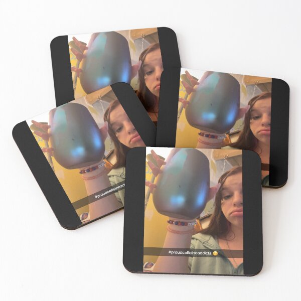 Item preview, Caffeine addicts snap designed and sold by Anna Mills.