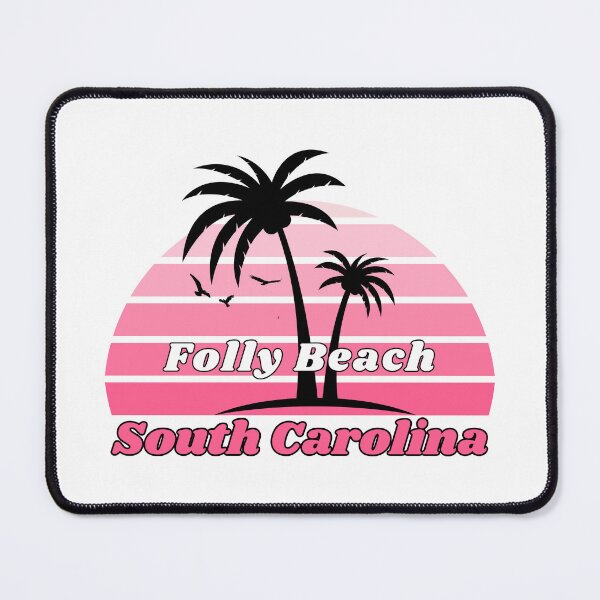 Item preview, Retro Folly Beach South Carolina Palm Tree at Sunset designed and sold by karmdaf.