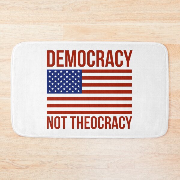 Item preview, Democracy not theocracy  designed and sold by Rachel the Artist .
