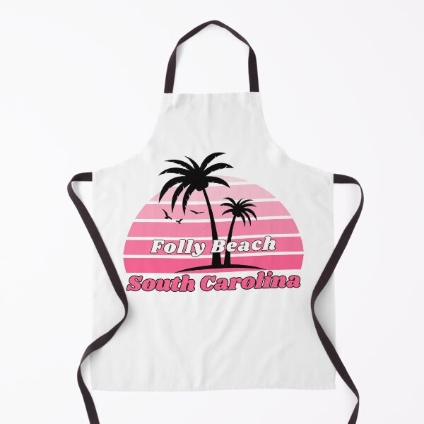 Item preview, Retro Folly Beach South Carolina Palm Tree at Sunset designed and sold by karmdaf.