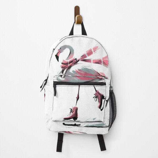 Item preview, Quirky Flamingo on Ice Skates - Fun and Playful Design designed and sold by Slick-Waffles.