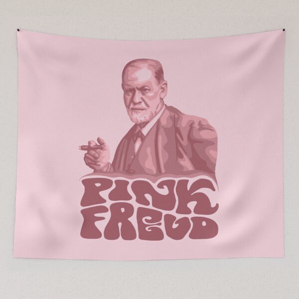 Aperçu de l'œuvre Portrait rose de Freud créée et vendue par Unhinged Heather.