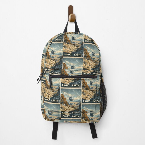Item preview, Retro Travel Posters Earth Cosmic Travel Destination designed and sold by Piotrek0001.