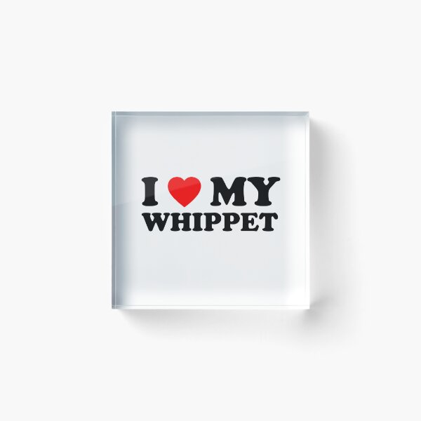 Item preview, I Love My Whippet Heart Dog Gift designed and sold by Guarddogdrive.