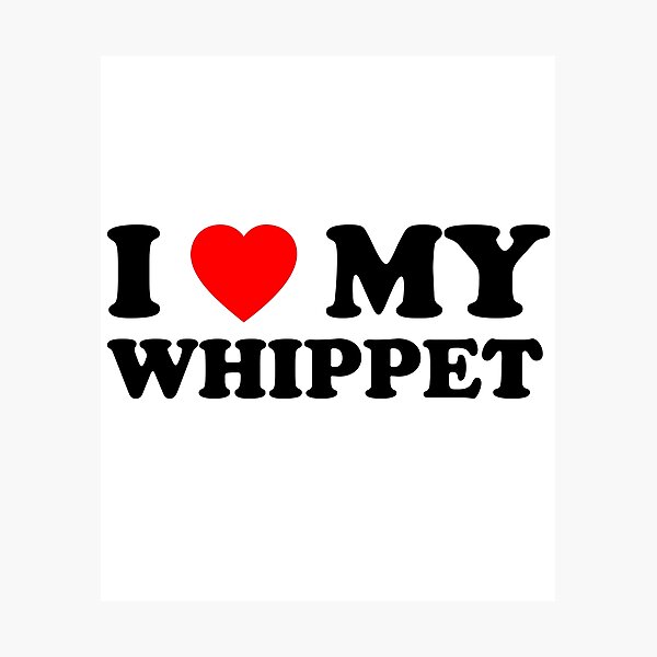 Item preview, I Love My Whippet Heart Dog Gift designed and sold by Guarddogdrive.
