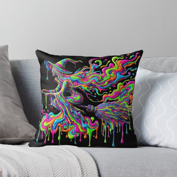 Item preview, Psychedelic Witch Drip – Neon Halloween Art designed and sold by SHHCreations.