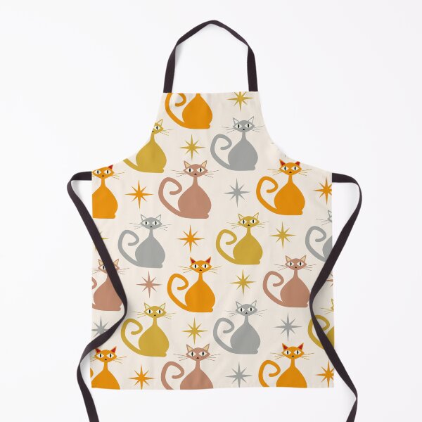 Item preview,  Mid Century Colorful Atomic Cats With Starbursts Pattern  designed and sold by Yasminepatterns .