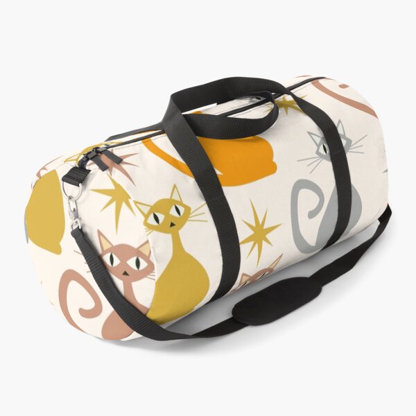 Item preview, Mid Century Colorful Atomic Cats With Starbursts Pattern designed and sold by Yasminepatterns .