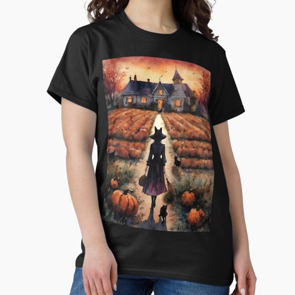 Item preview, Cat Witch on Halloween by Lyra O'Brien designed and sold by Lyra The Lavender Witch.