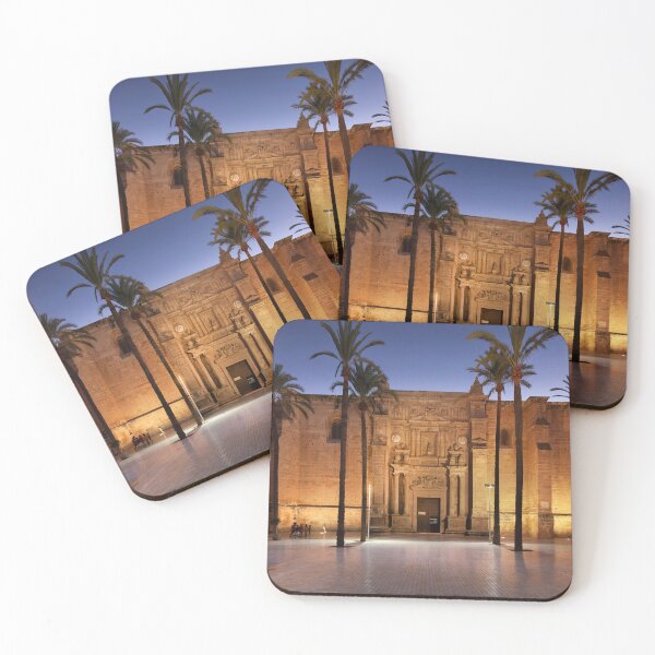 Blue hour over Cathedral of Almeria, Andalusia, Spain Coasters (Set of 4)