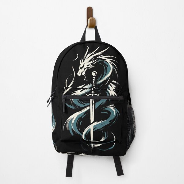 Item preview, Minimalistic Dragon Wrapped Around Sword Design designed and sold by Slick-Waffles.