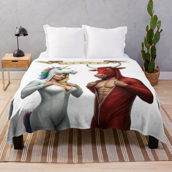 Item preview, IYKYK - Unicorn and Bull - Unique Lifestyle Design - White designed and sold by JLEmporium.
