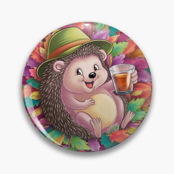 Item preview, Autumn,  cute, cheerful, little hedgehog designed and sold by DZIERANA.