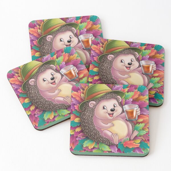 Item preview, Autumn,  cute, cheerful, little hedgehog designed and sold by DZIERANA.