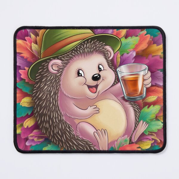 Item preview, Autumn, cute, cheerful, little hedgehog designed and sold by DZIERANA.