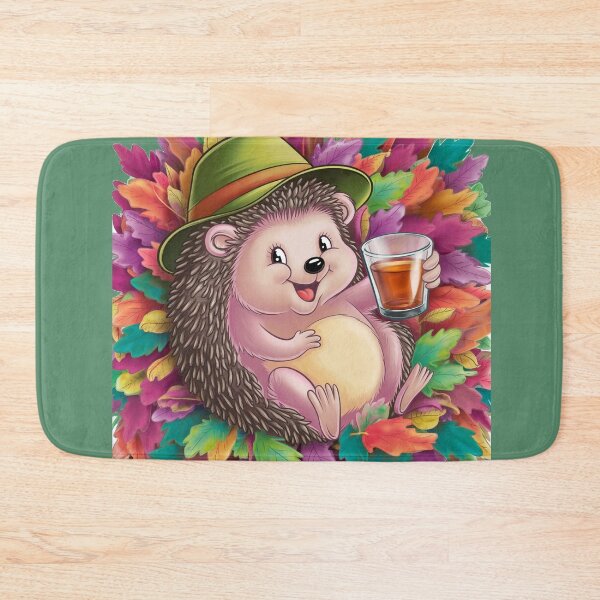 Item preview, Autumn,  cute, cheerful, little hedgehog designed and sold by DZIERANA.