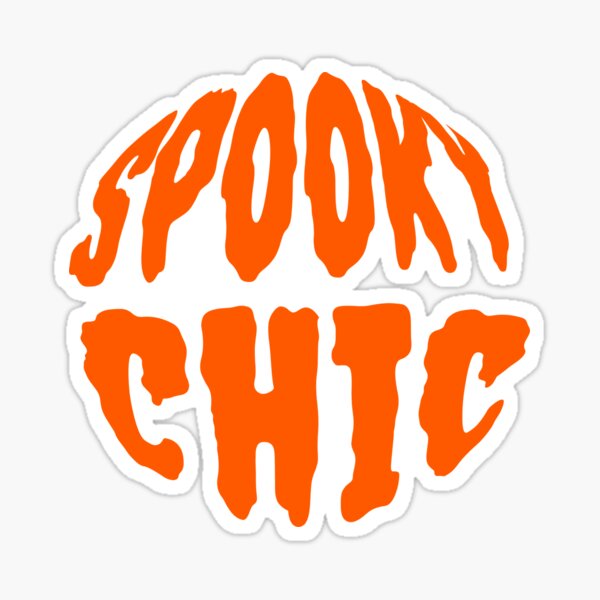 Spooky Chic Halloween Costume for women girls Sticker
