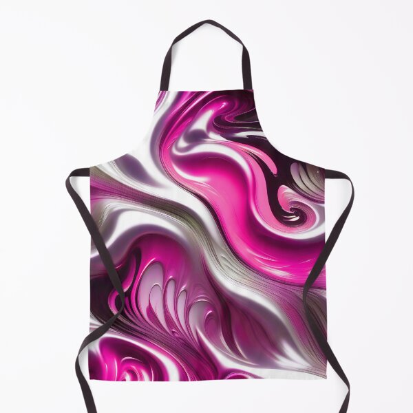 Item preview, Liquid Swirl Abstract Liquid Paint Metallic Look Pink Silver Grey designed and sold by Beachy.