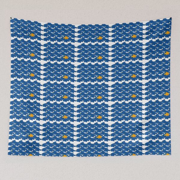 Item preview, Swim Against the Current - Blue Fish Swim Left - Orange Swims Right designed and sold by Tortoise Productions.