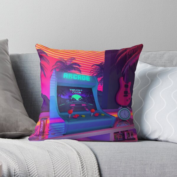 Arcade Dreams Throw Pillow