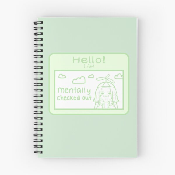 Item preview, Hello I Am Mentally Checked Out Funny Name Tag designed and sold by KingsfoilCafe.