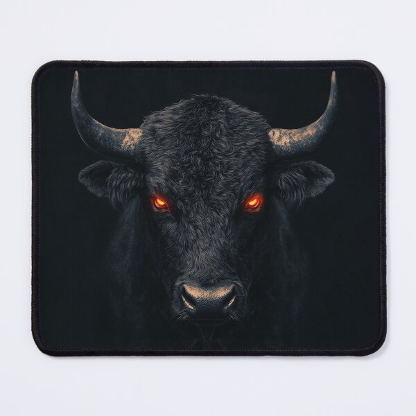 Item preview, Bull with glowing red eyes designed and sold by valerko26.