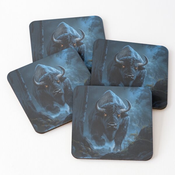 Item preview, Black mystical bison designed and sold by valerko26.