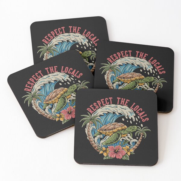 Item preview, Ride the Wave, Respect the Sea, Local Legend, Island Vibes designed and sold by Pixdot.