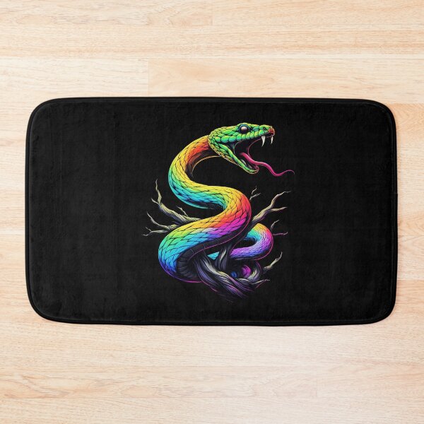Item preview, Colorful Snake Illustration designed and sold by Nostalgia Busters.