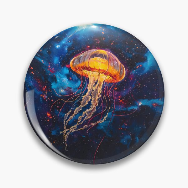 Artikelvorschau, Verträumte kosmische Qualle, die in einer Neongalaxie schwebt entworfen und verkauft von Tech Tones.