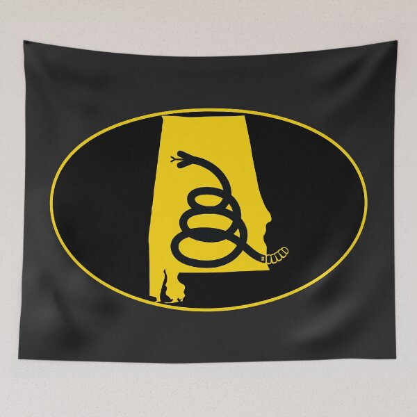 Item preview, ALABAMA - Freedom Is The Superpower - Modern Gadsden Snake Flag - Dont Tread On Me design designed and sold by pelagio.