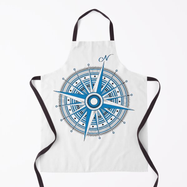 Item preview, Go North - Blue Compass Rose designed and sold by Tortoise Productions.