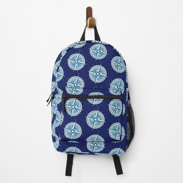 Item preview, Go North - Blue Compass Rose designed and sold by Tortoise Productions.