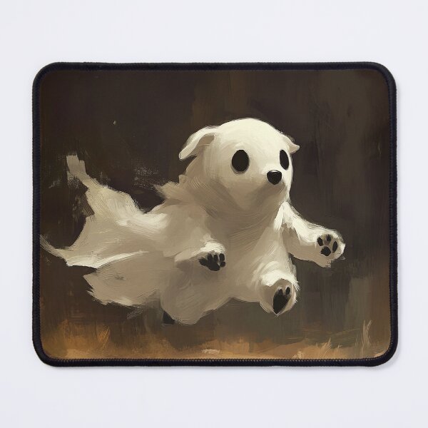 Item preview, Adorable Ghost Dog - Whimsical Halloween Art designed and sold by Studio Axis.