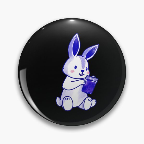 Item preview, Rabbit holding a blue jar designed and sold by savecloth.