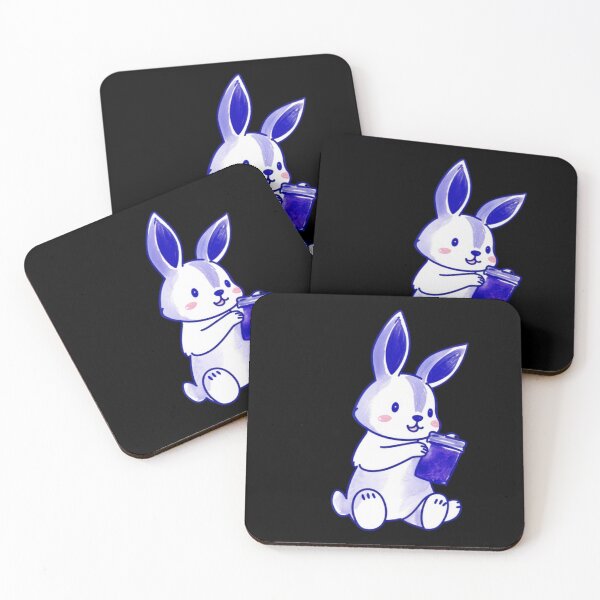 Item preview, Rabbit holding a blue jar designed and sold by savecloth.