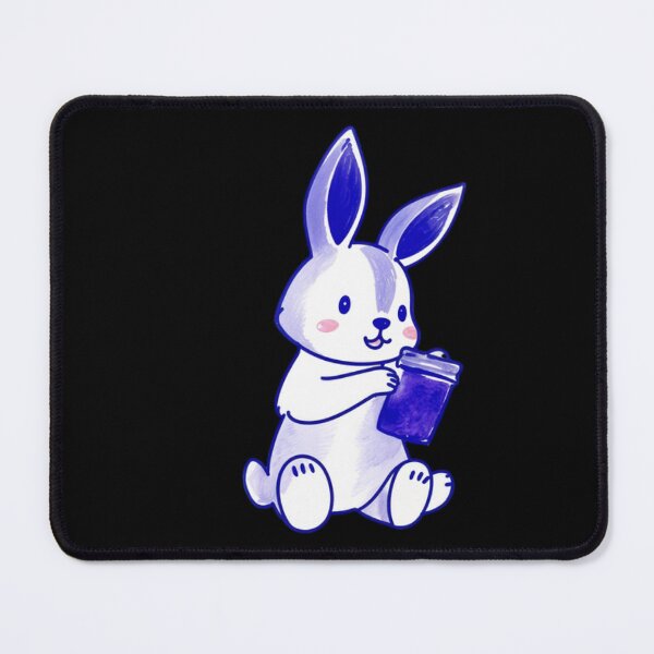 Item preview, Rabbit holding a blue jar designed and sold by savecloth.