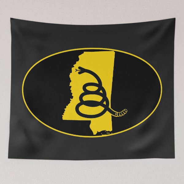 Item preview, MISSISSIPPI - Freedom Is The Superpower - Modern Gadsden Snake Flag - Dont Tread On Me design designed and sold by pelagio.