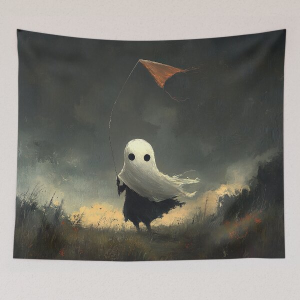 Item preview, Stepping Aside - Ghostly Kite Flying Art designed and sold by Studio Axis.