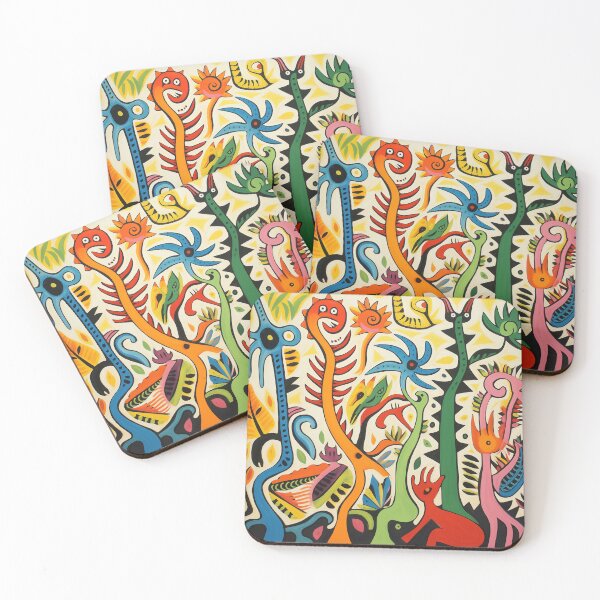 Item preview, Playful Jungle Creatures - Vibrant Abstract Art #3 designed and sold by NatureSight.