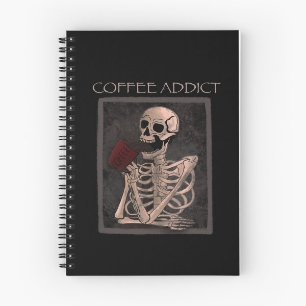 Item preview, Coffee addict skeleton  designed and sold by Mermaidssparkle.