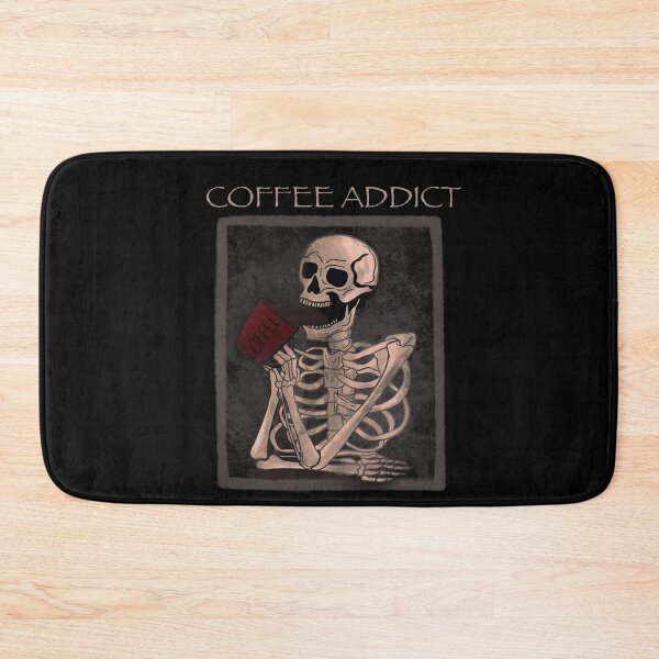 Item preview, Coffee addict skeleton  designed and sold by Mermaidssparkle.