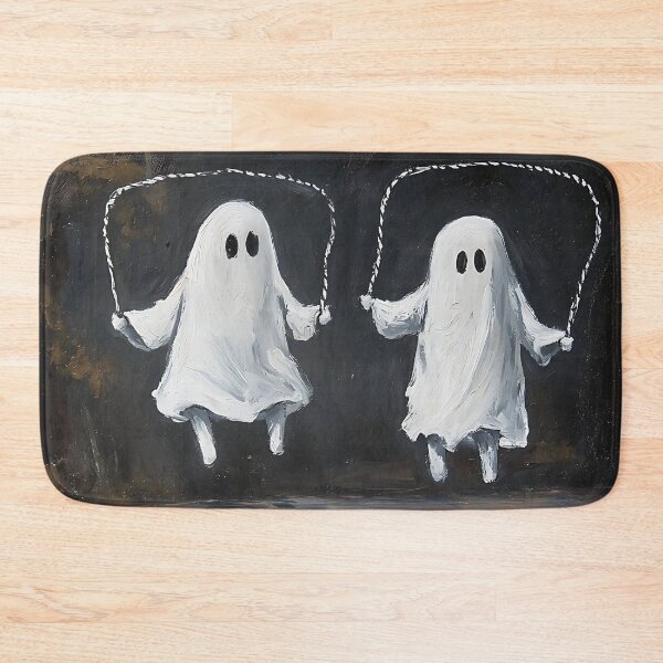 Item preview, Playful Ghosts Jumping Rope - Whimsical Supernatural Art designed and sold by Studio Axis.
